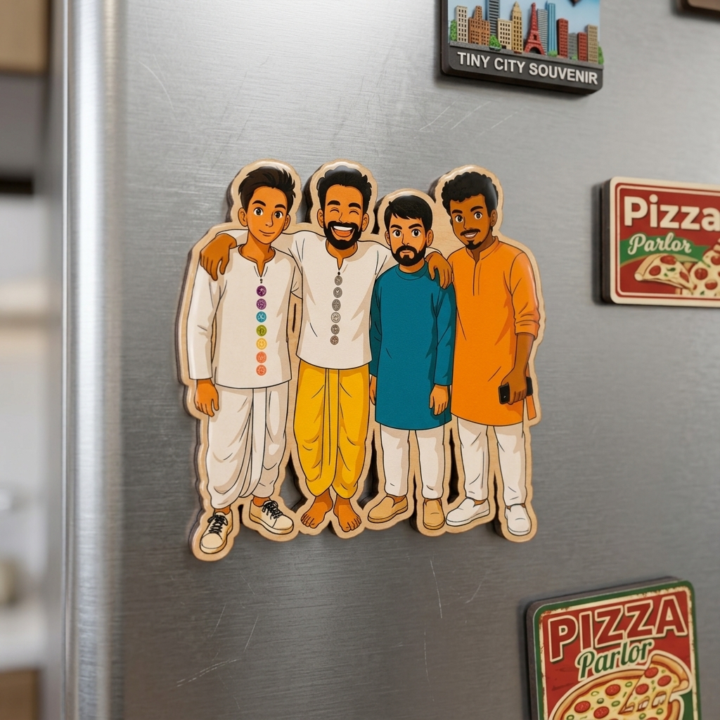 Custom Bachelor Zone Fridge Magnet