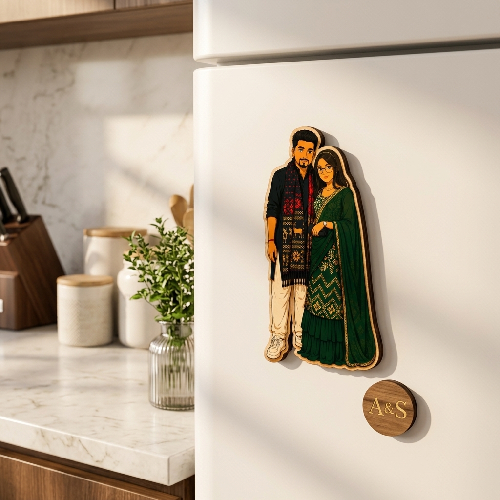 Single Personalized Fridge Magnet